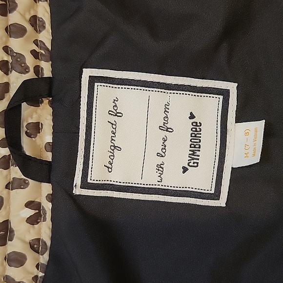 Gymboree Leopard Lightweight Jacket Girls Size M 7/8 - Picture 4 of 5